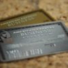close-up of a credit card