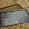 close-up of a credit card