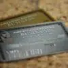 close-up of a credit card