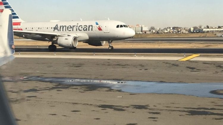 an airplane on a runway