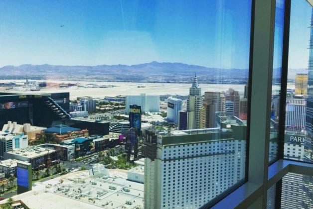 a view of a city from a window