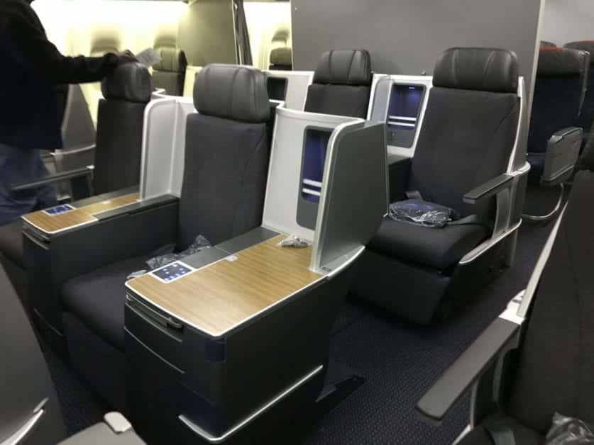 a row of seats in an airplane