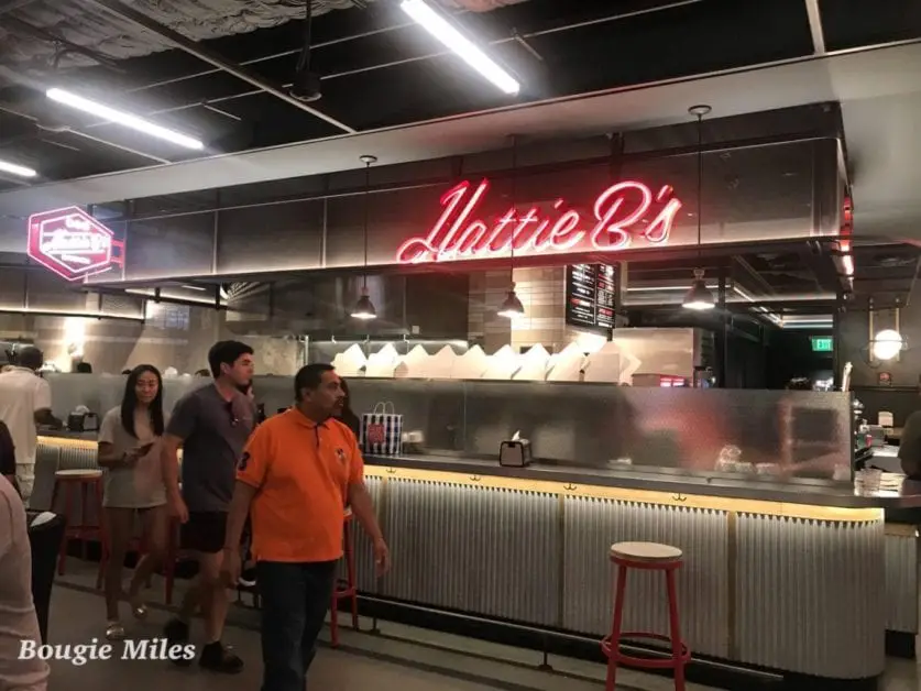 people walking in a restaurant