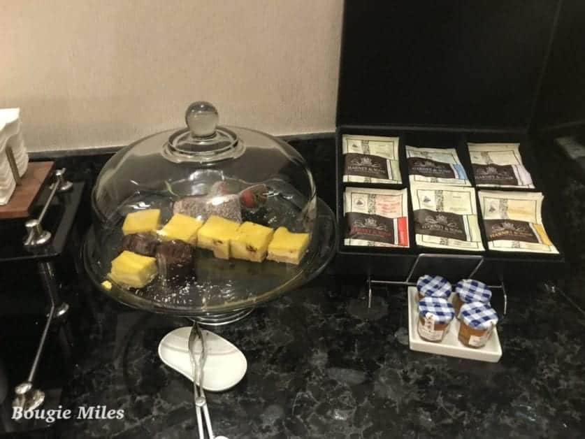 a tray of food on a counter