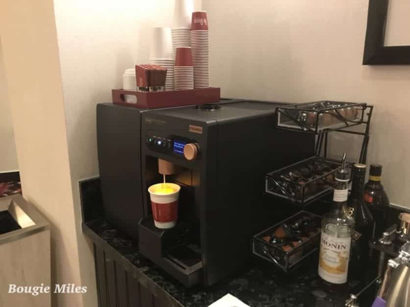 a coffee machine on a counter