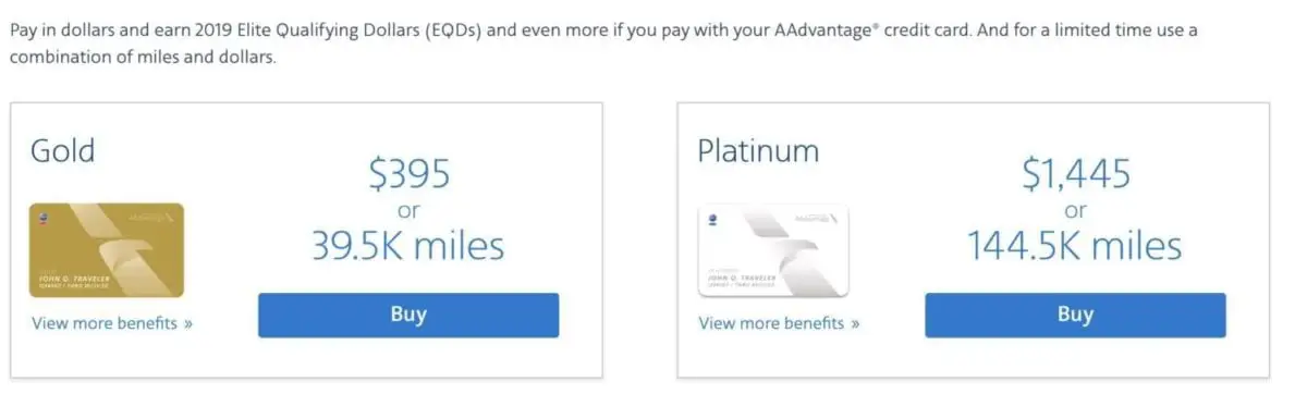 AAdvantage Elite Status Offer