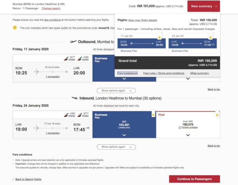 screenshot of a screenshot of a flight schedule