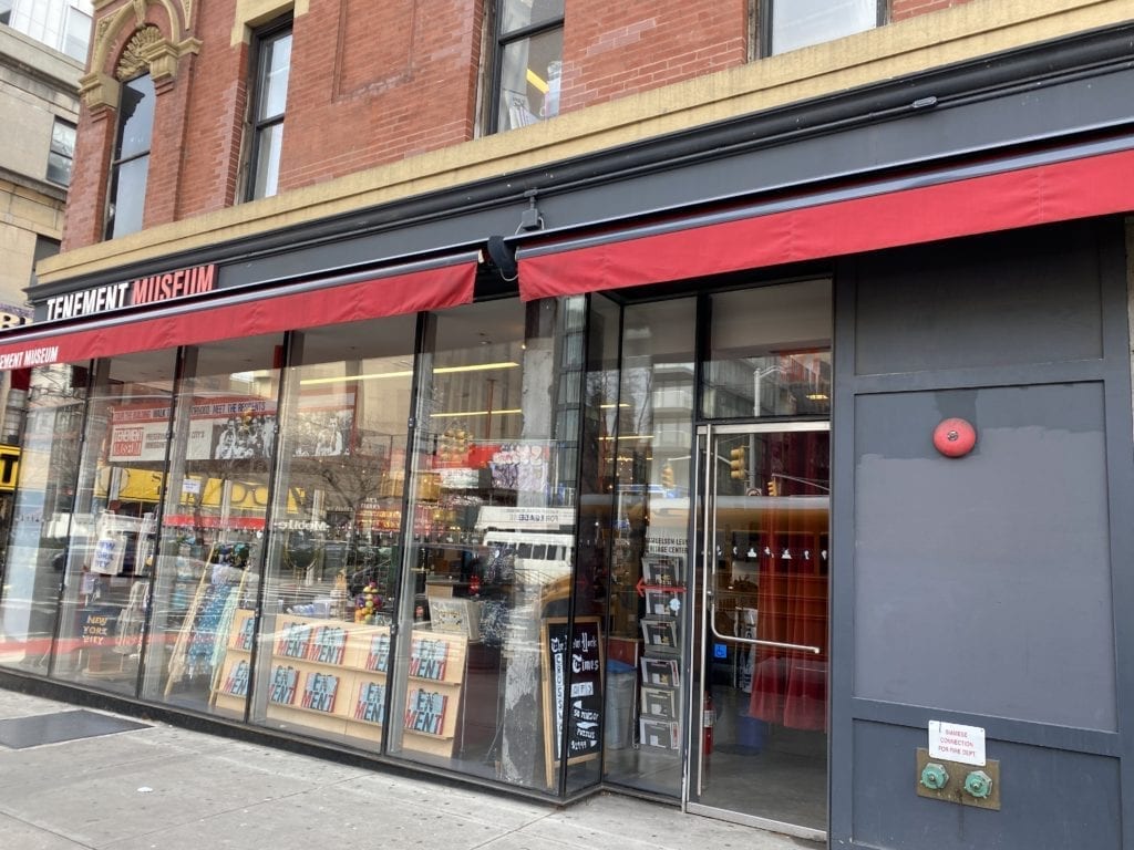 a store front with glass windows