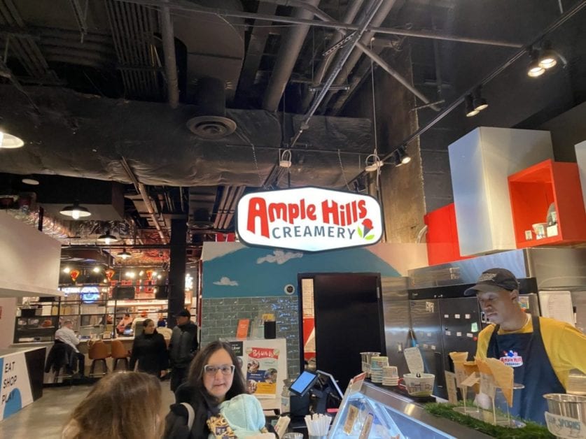 a group of people in a store