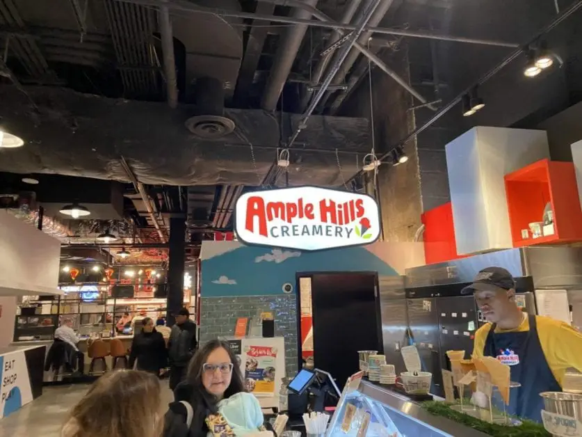 a group of people in a store