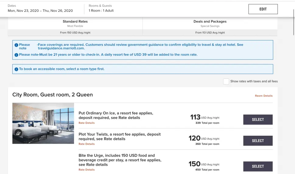 Marriott best rate guarantee