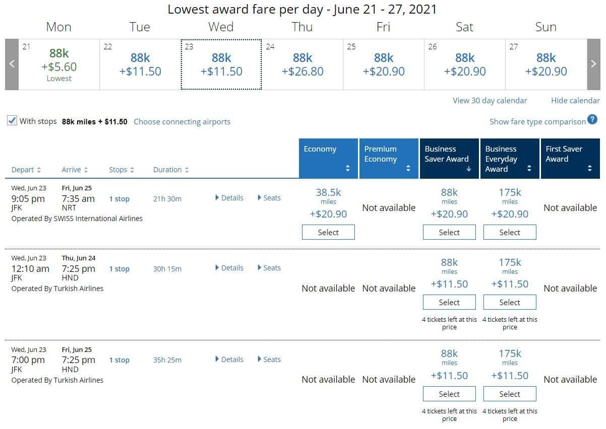 flight award search