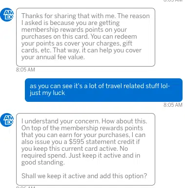 Amex Platinum Retention Offer