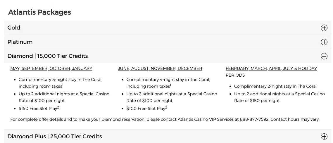 Caesars Rewards Free Atlantis trip