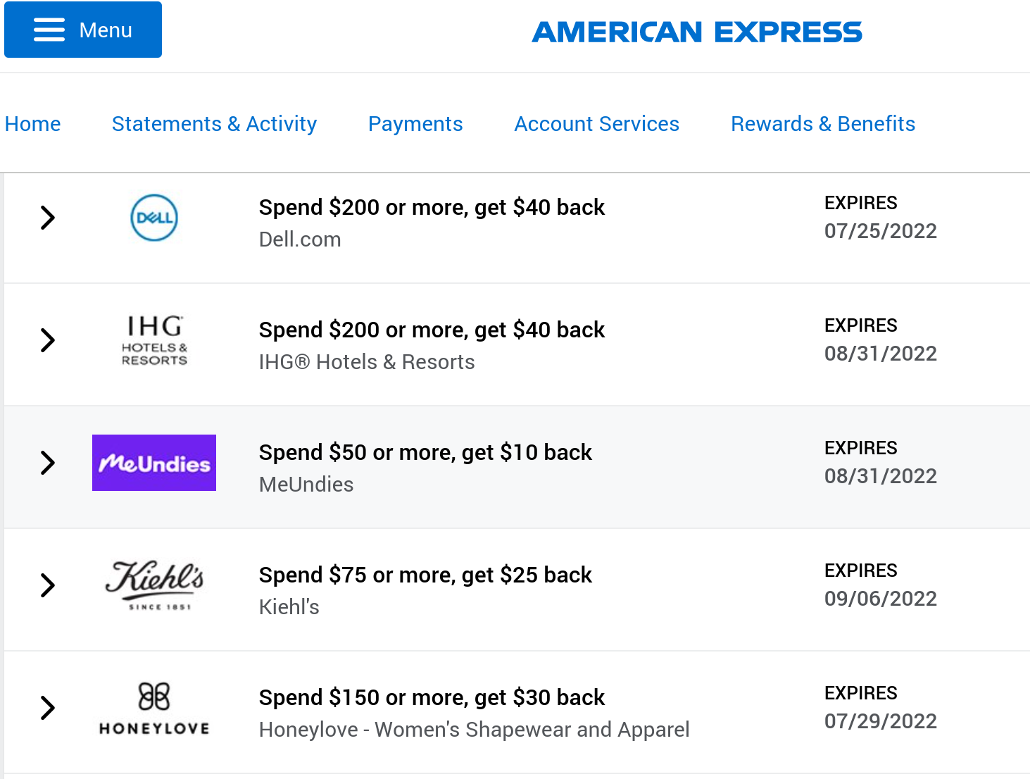NEW AMEX OFFERS: Save at IHG, Dell and Stack for Big Value