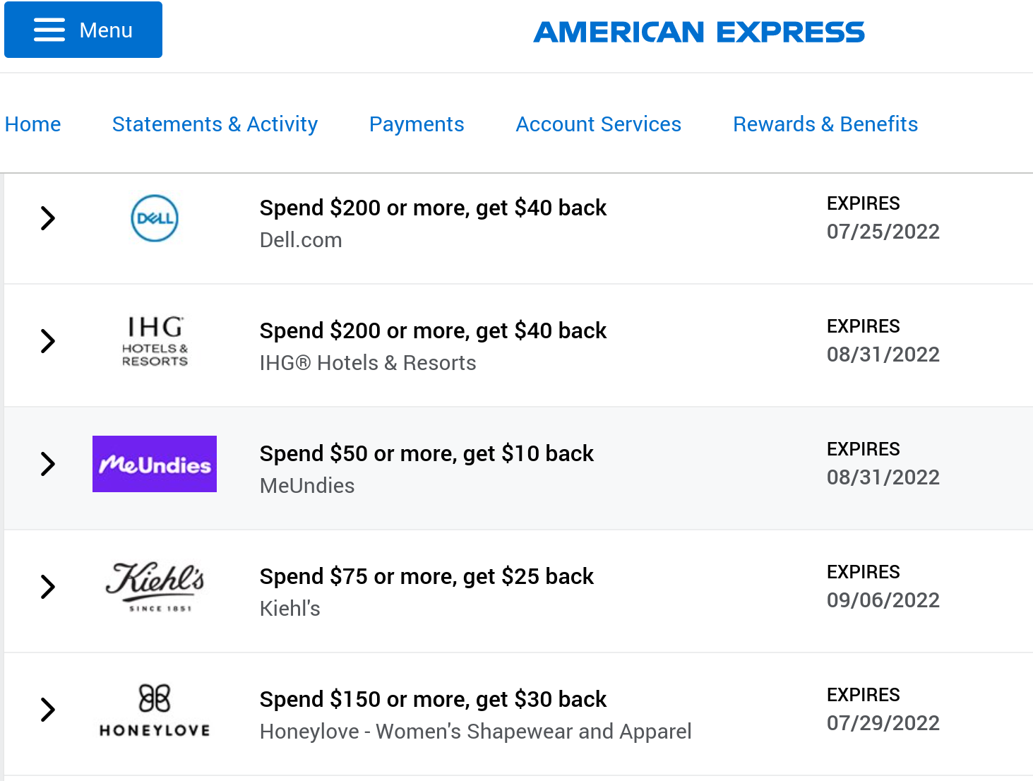 NEW AMEX OFFERS: Save at IHG, Dell and Stack for Big Value NEW AMEX OFFERS: Save at IHG, Dell and Stack for Big Value