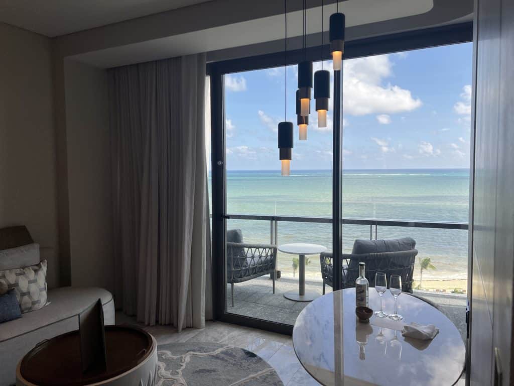 a room with a view of the ocean