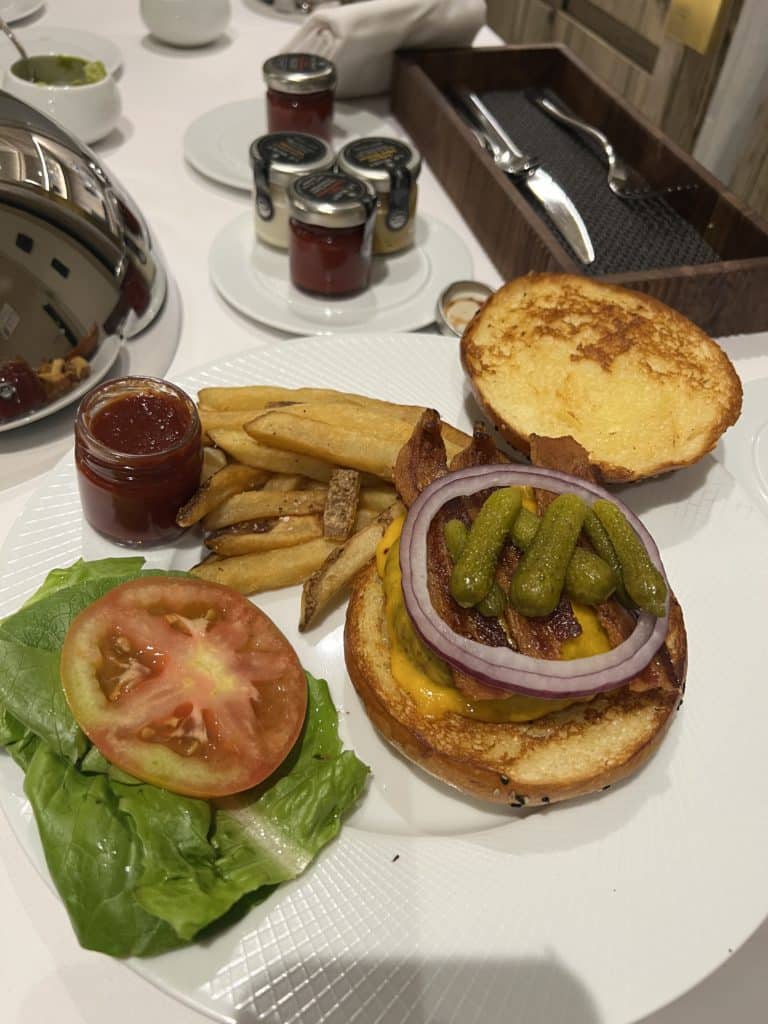 a plate of food on a table