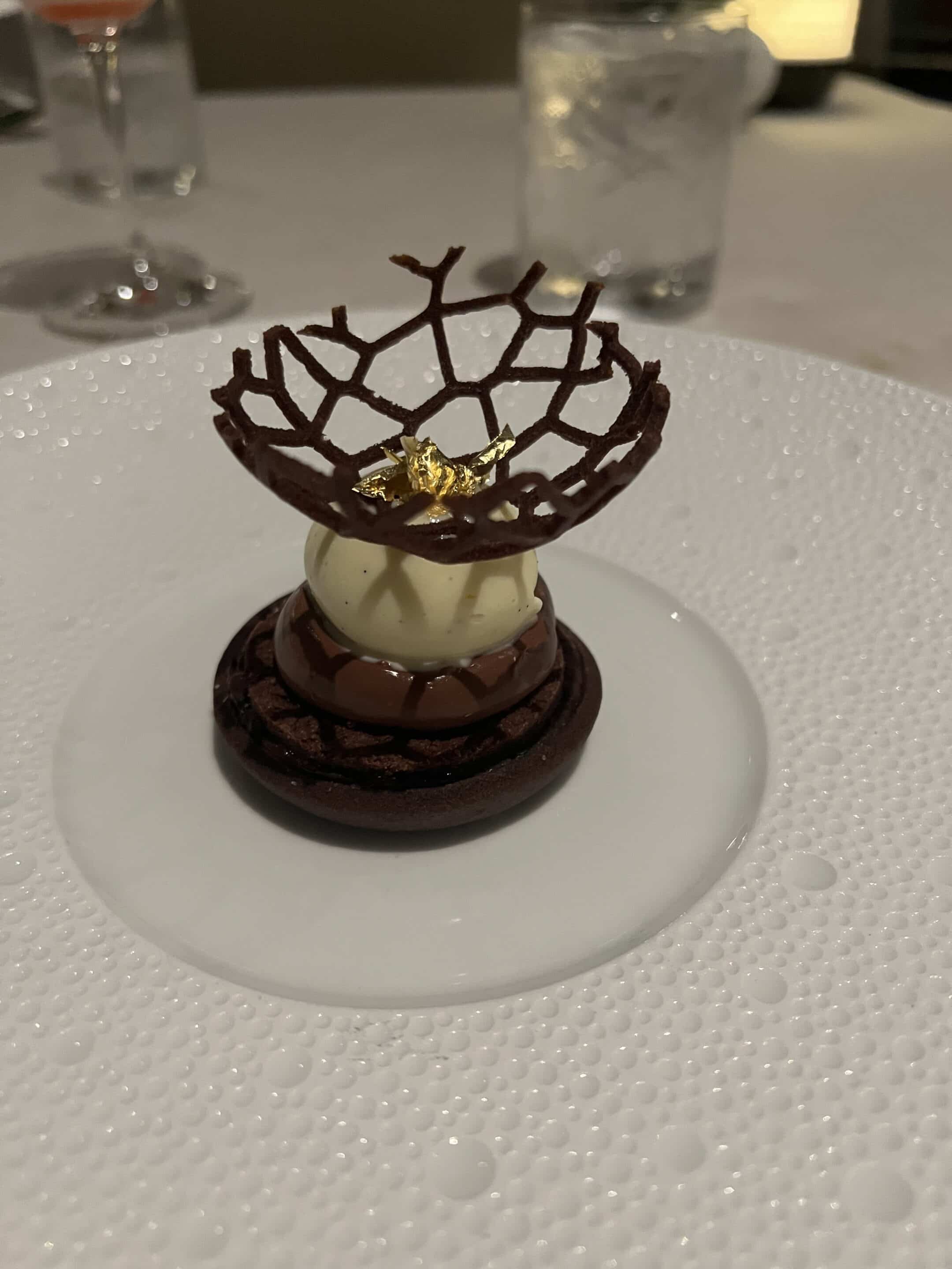 a dessert on a plate