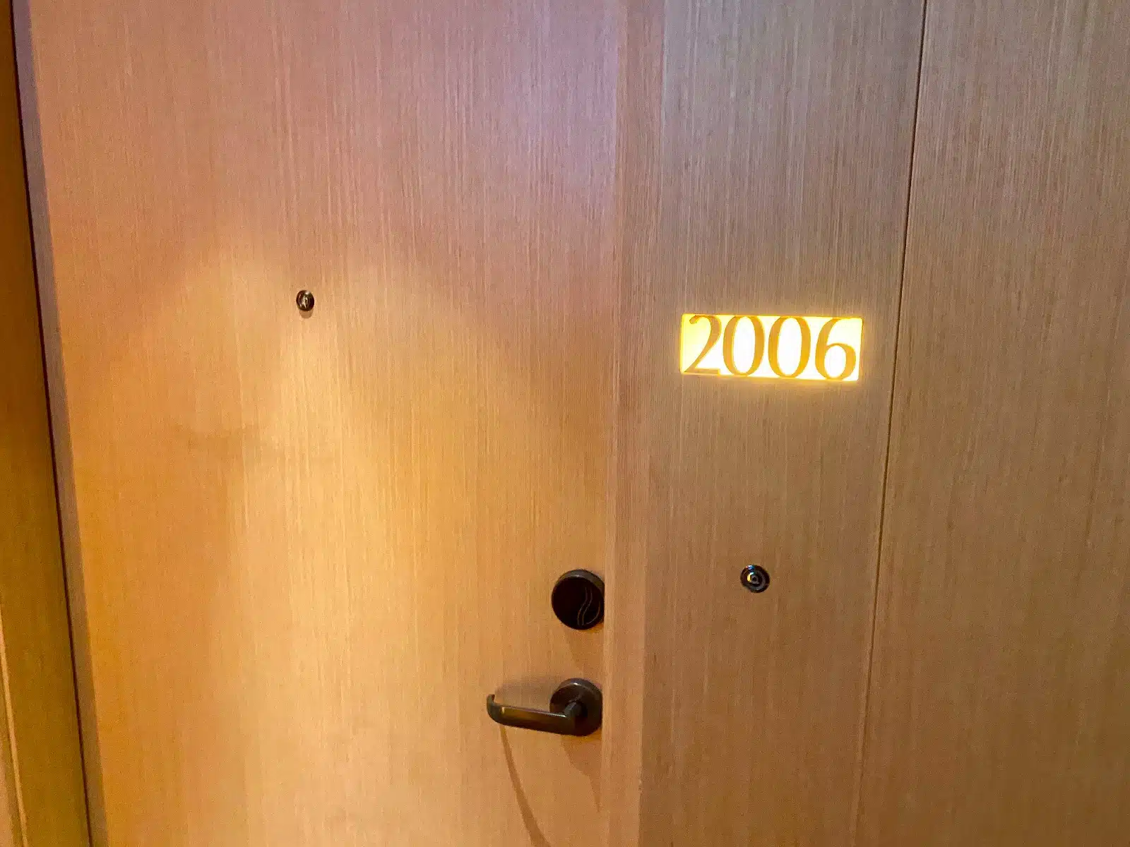 a door with a number on it