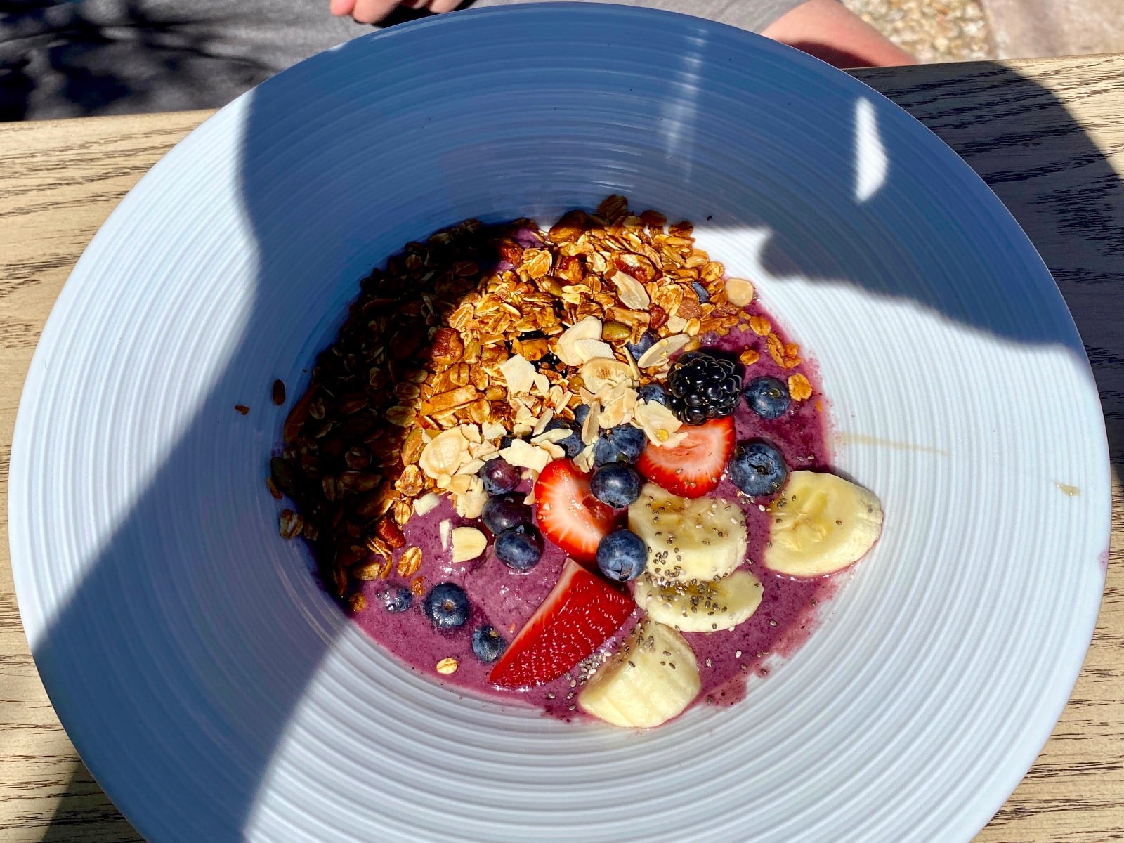 a bowl of fruit and cereal