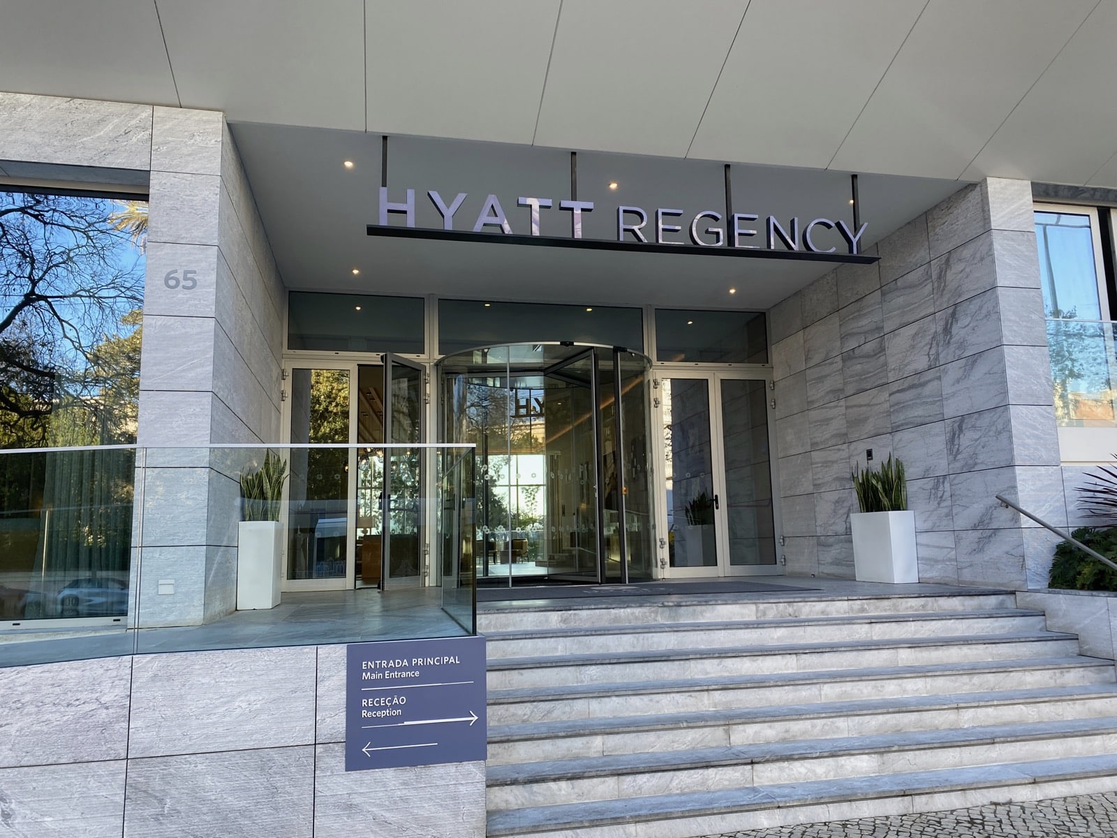 a building with a sign on it