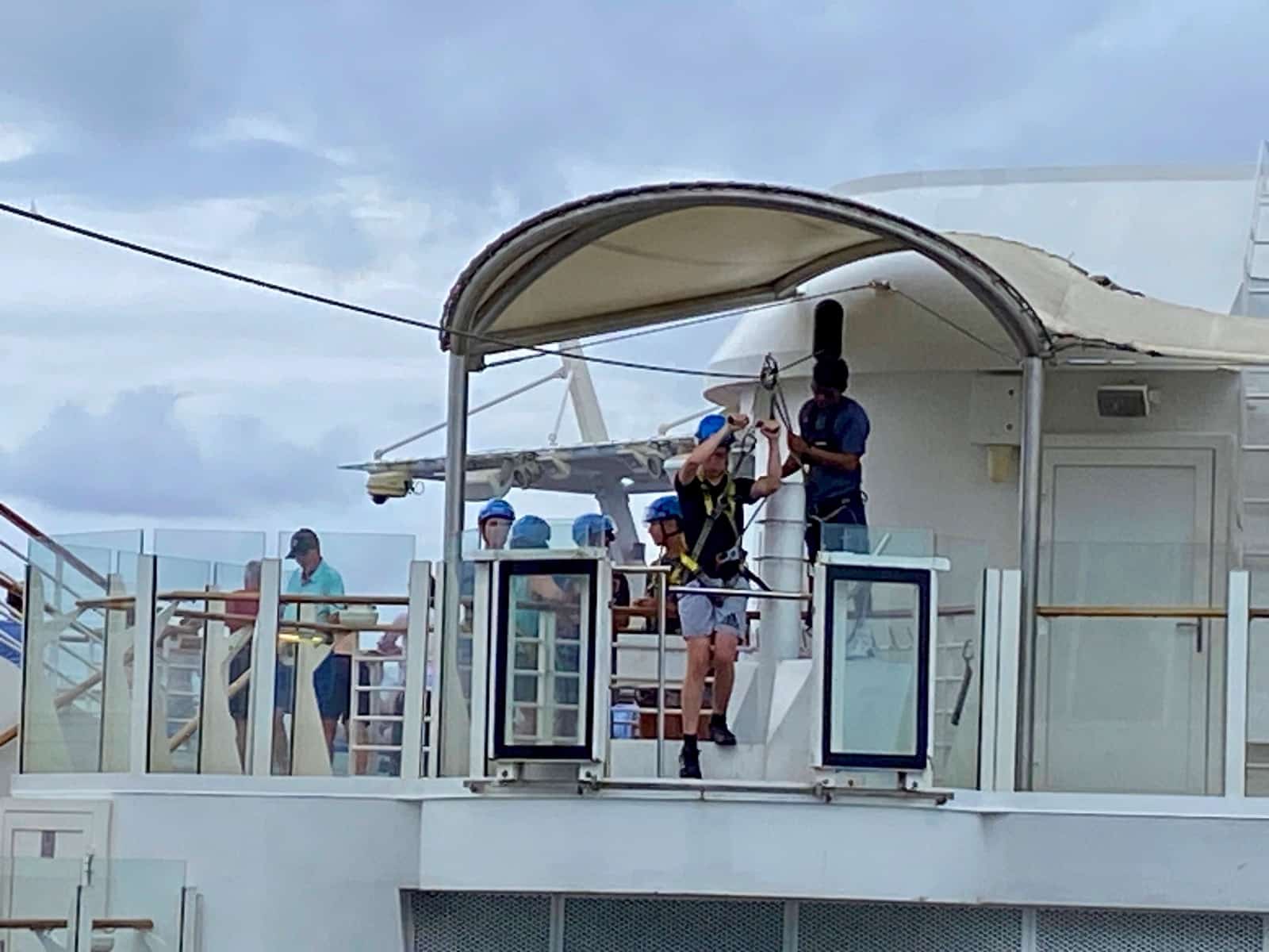 a group of people on a boat