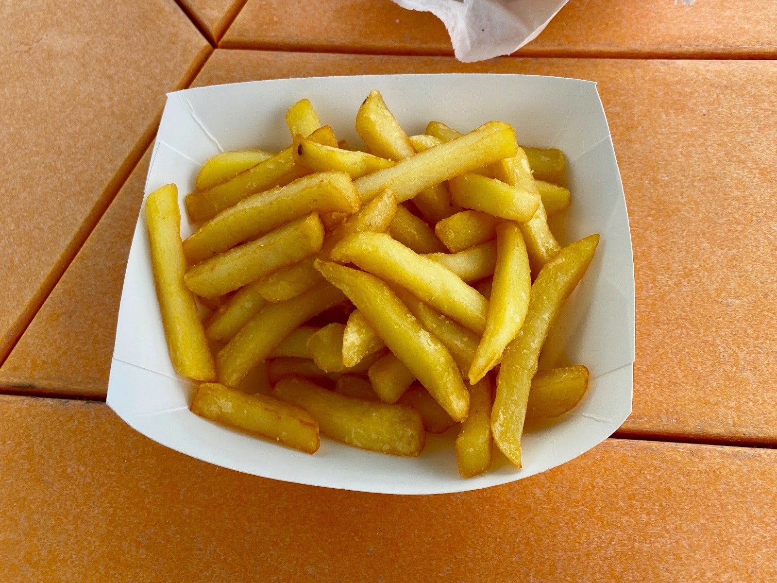 a plate of french fries