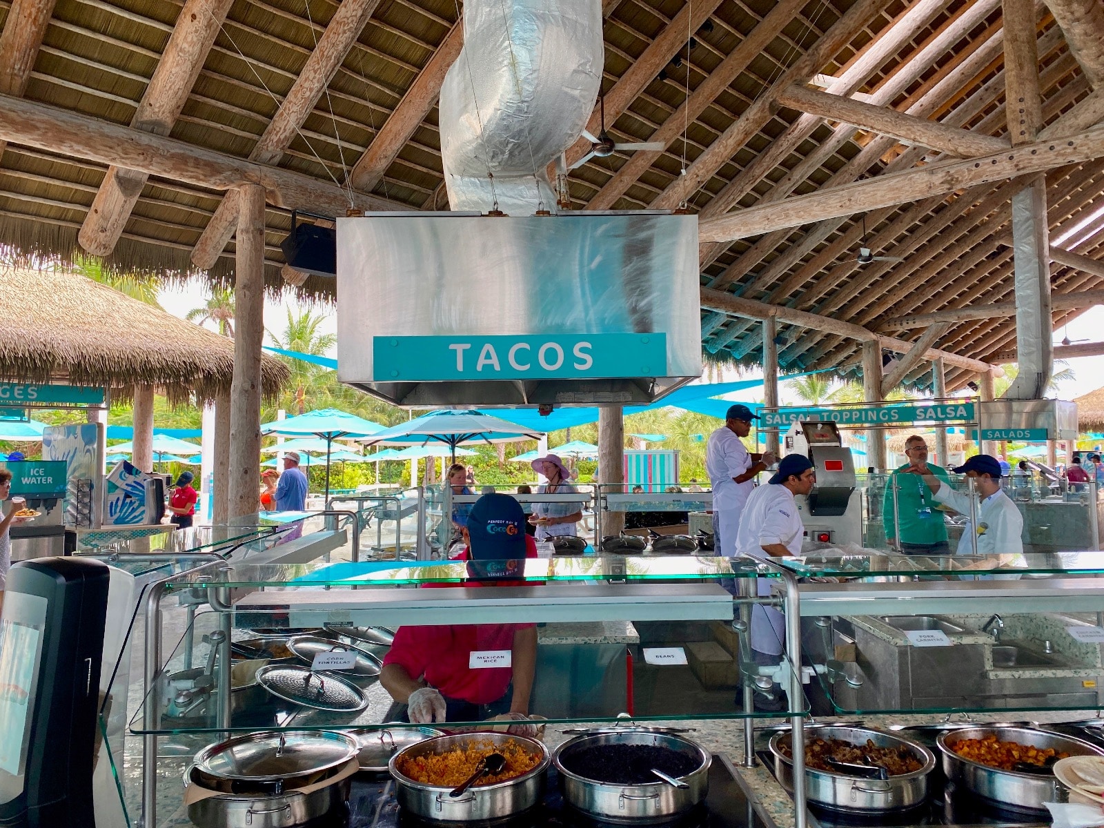 a food stand inside a restaurant