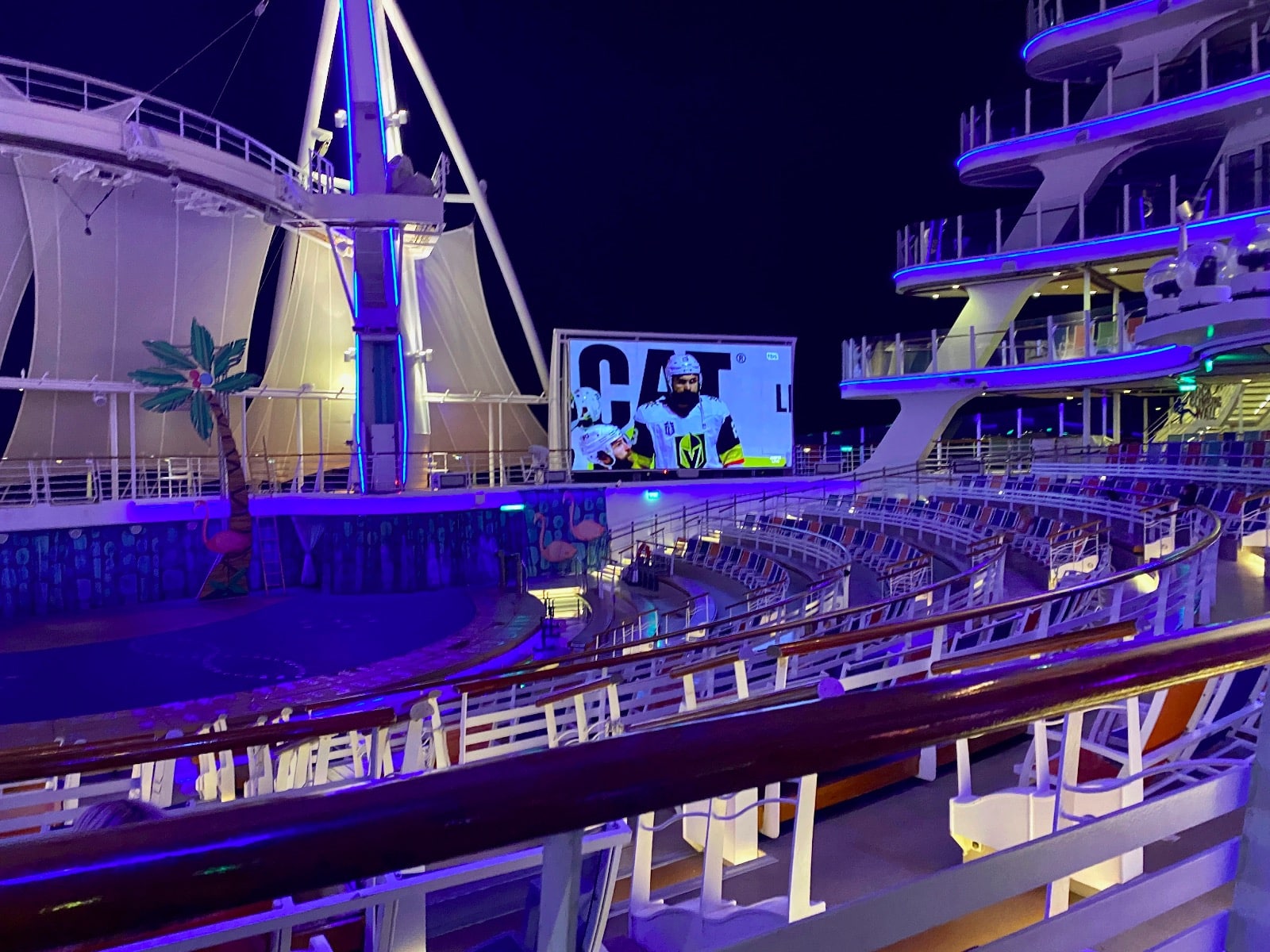a large theater on a cruise ship