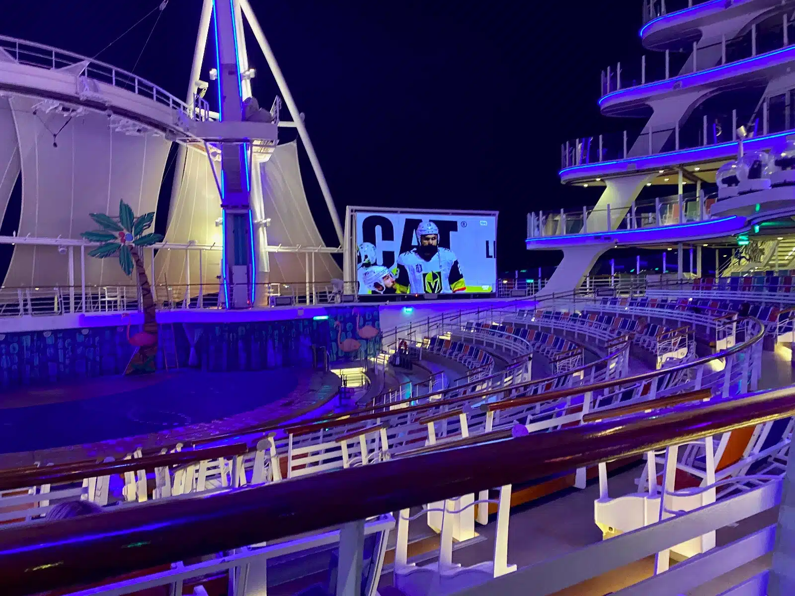 a large theater on a cruise ship