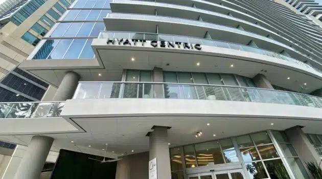 a building with glass windows