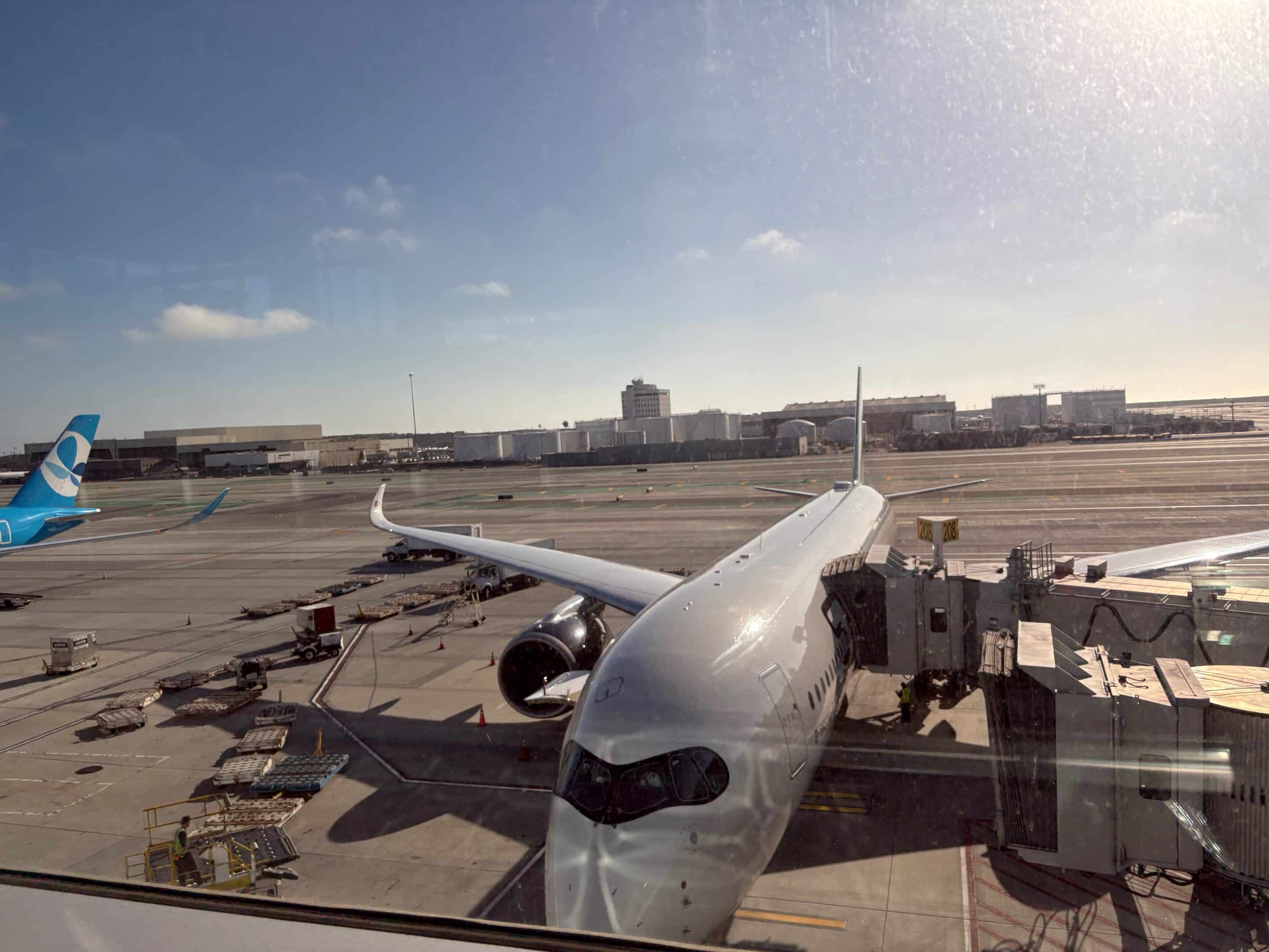 an airplane on the tarmac