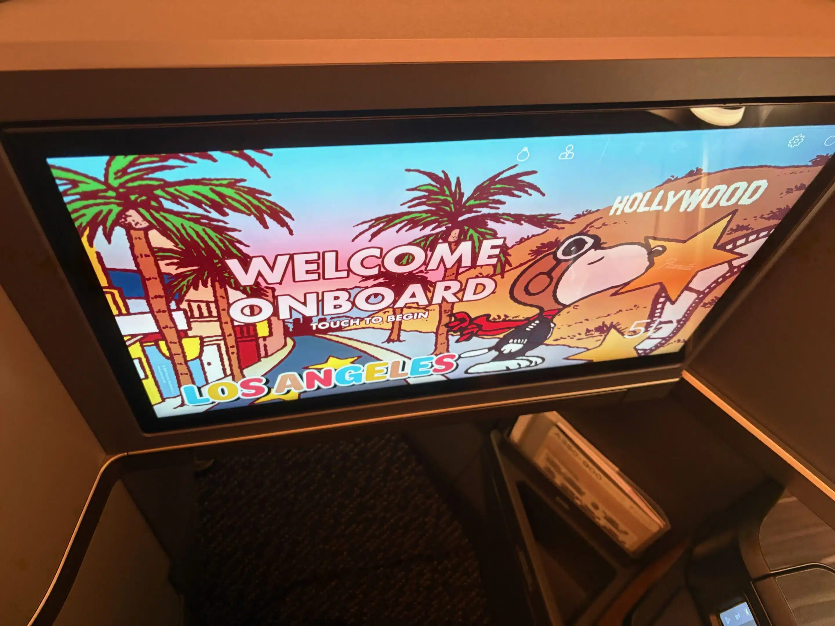 a television screen with cartoon characters on it