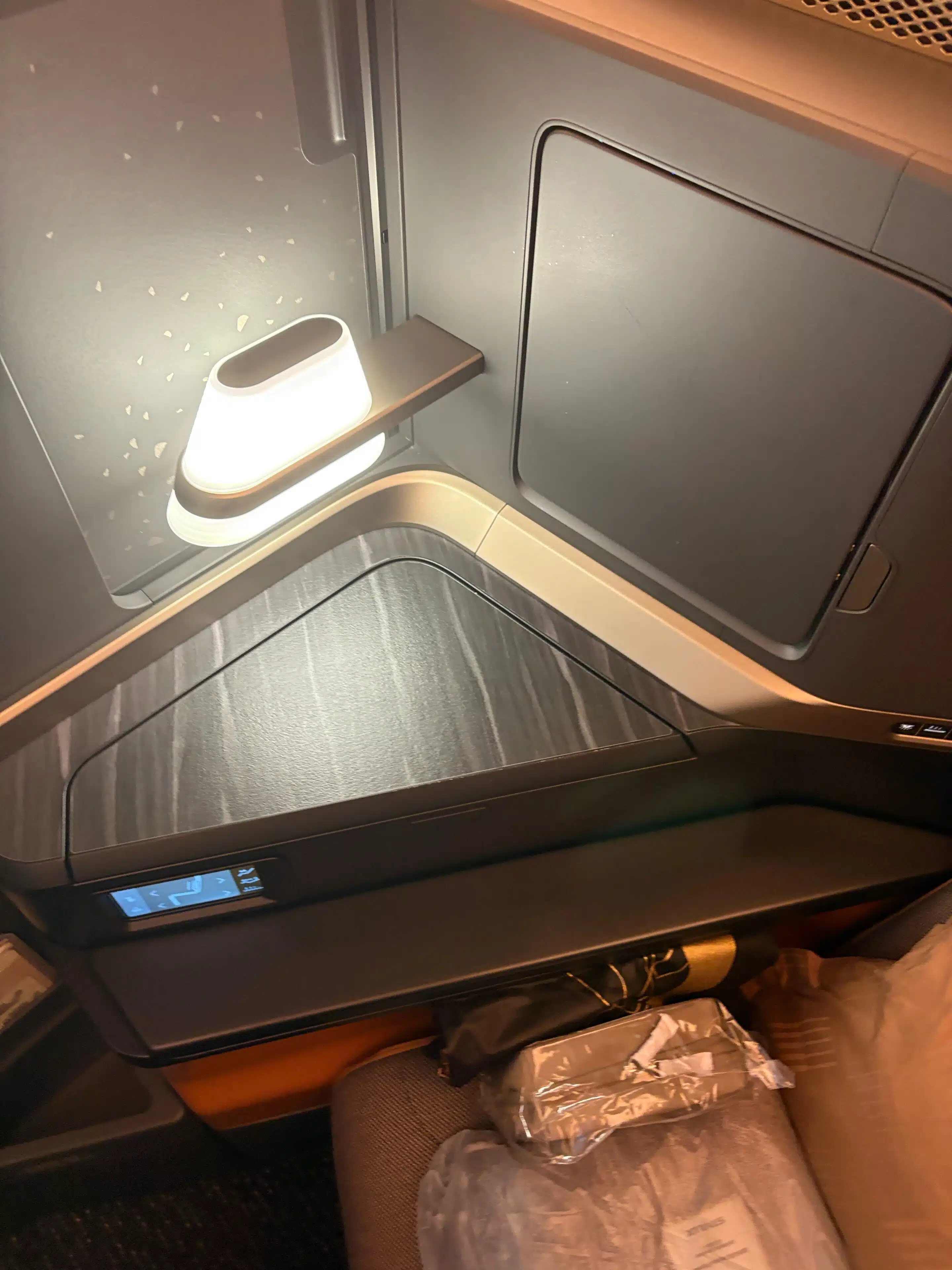 a close up of a desk