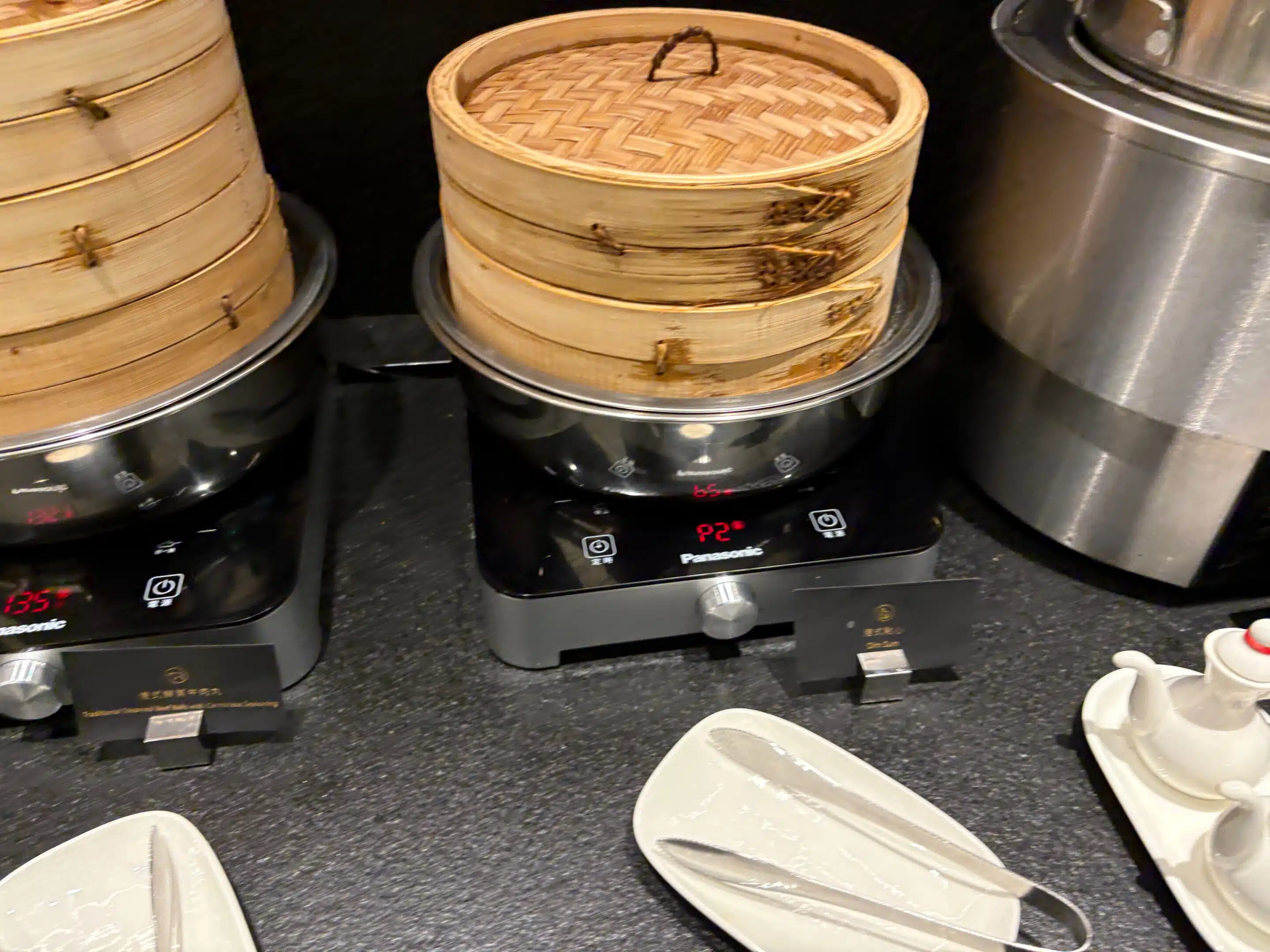 a steamers on a stove