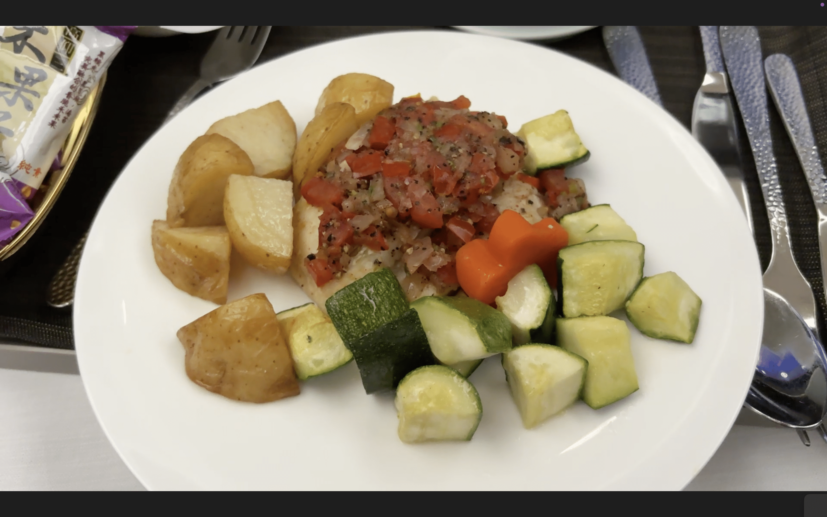 a plate of food on a table